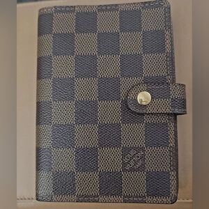 LOUIS VUITTON Agenda PM Damier Ebene passport wallet